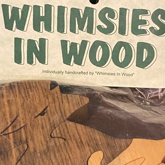 New Buffalo Bison Wood Puzzle - Handmade in Montana - Picture 4 of 5